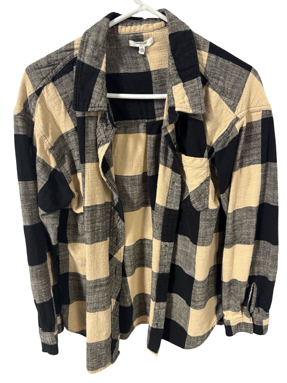 Maurice’s Black & Cream Plaid Button-Up Shirt - Picture 7 of 7